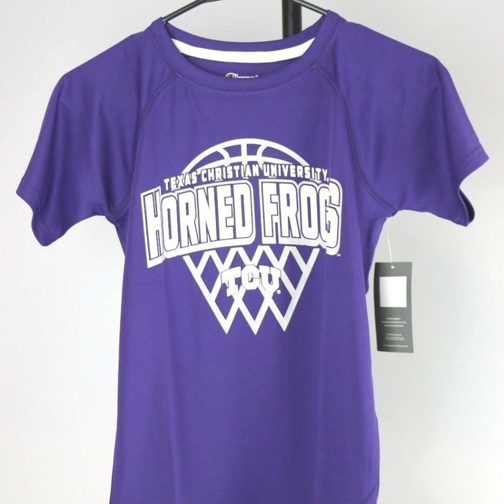 TCU Horned Frogs Boys Short Sleeve Crewneck Raglan